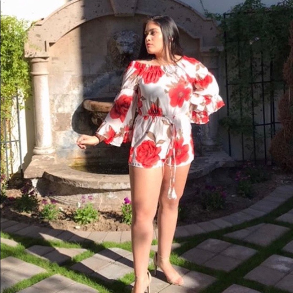 cute floral romper